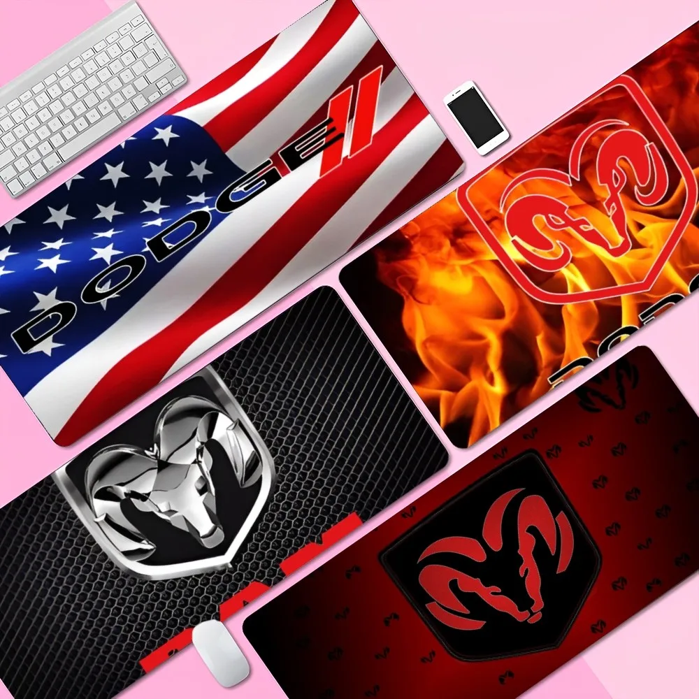 

D-Dodges антилопа черный красный аниме противоскользящий коврик для игровой мыши для ПК геймерские настольные коврики коврик для клавиатуры коврик для мыши Muismat