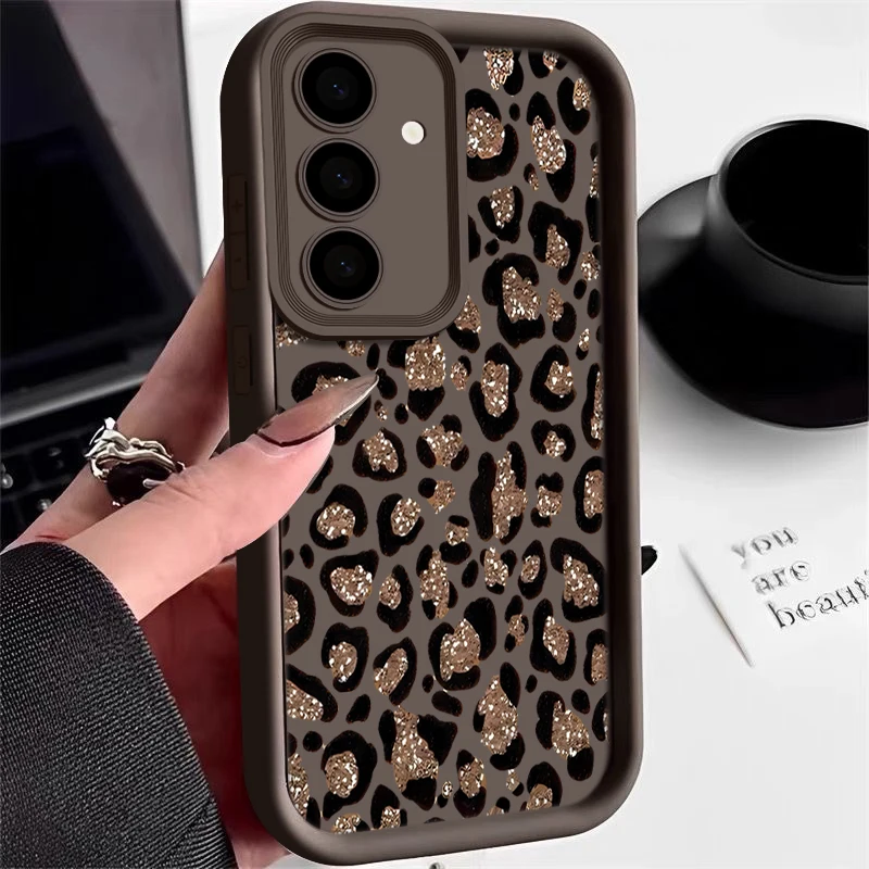 Brown Leopard Print Phone Case For Samsung Galaxy A17 A57 A5