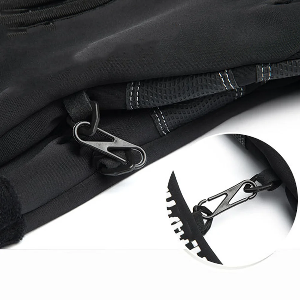 

1Pair Windproof Warm Winter Riding Gloves Black Xl Waterproof Mountain Bike Gloves Touch Screen Outdoor Bicycling Mitten