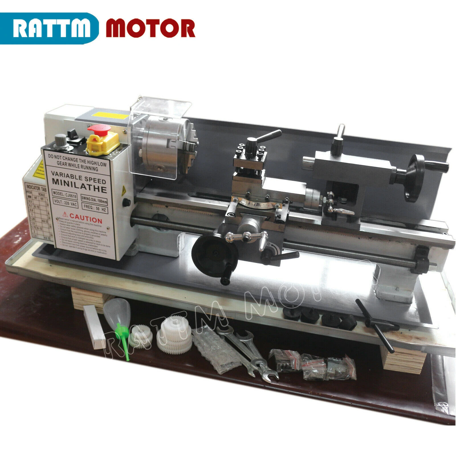 【CN/EU Ship】550W Mini Metal Lathe Machine 7\