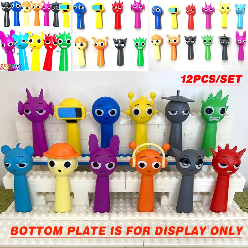 12pcs/set New Sprunki Figures Mode Toys Sprunki Incredibox Action Figures Sprunki Toys Set Cartoon Birthday Gifts Christmas Gift