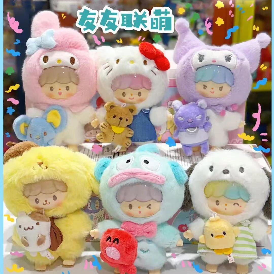 

Новая оригинальная серия Sanrio Zzoton Love League Buddies: виниловые плюшевые фигурки в закрытой упаковке, милые куклы-подвески для сумок, игрушки-сюрпризы в подарочной коробке