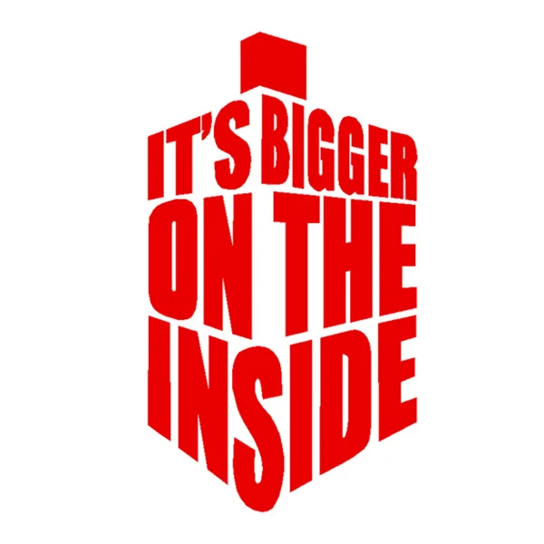 إنها أكبر على الداخلي مضحك الديكور الإبداعي الشارات ملصقات السيارات المضادة للأشعة فوق البنفسجية نافذة السيارة الجسم ملصقات الزخرفية الملحقات #4