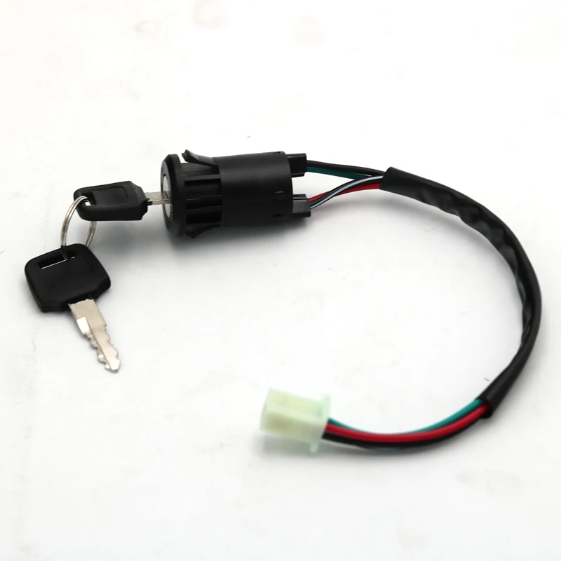 1pcs Universal Motorcycle With Wire Lgnition Switch Key Start Switch Door Locks ATV For Suzuki For Honda 50cc-250cc