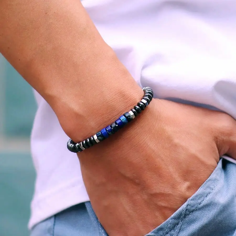 Natural Hematite Healin Bracelet Men Women Tiger Eyes Emperor Stone Braslet Leisure Accessories Braclet Beaded Pulseria Homme