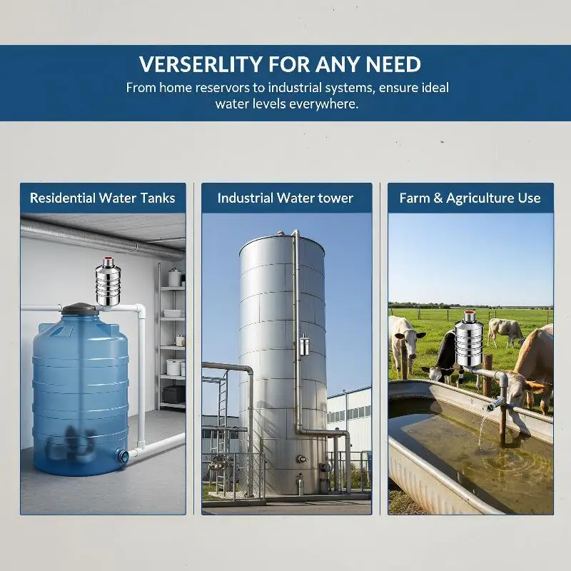 304 Stainless Steel Auto Water Float Control Valve Easy Maintenance for Home Water Storage Tank Farm Livestock Drinking