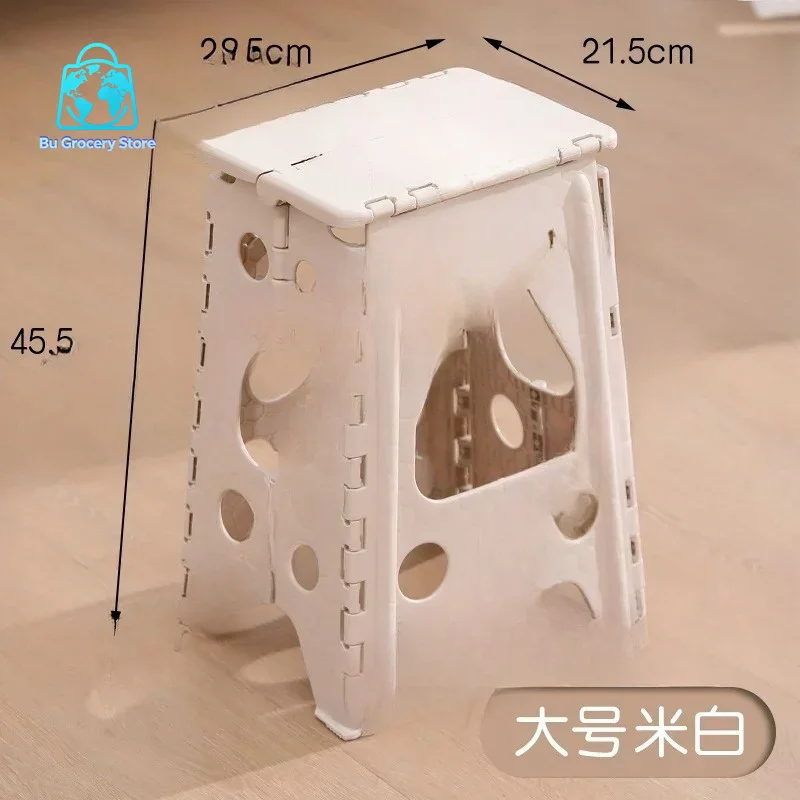Folding stool household dining chair portable outdoor thickened small bench chair
