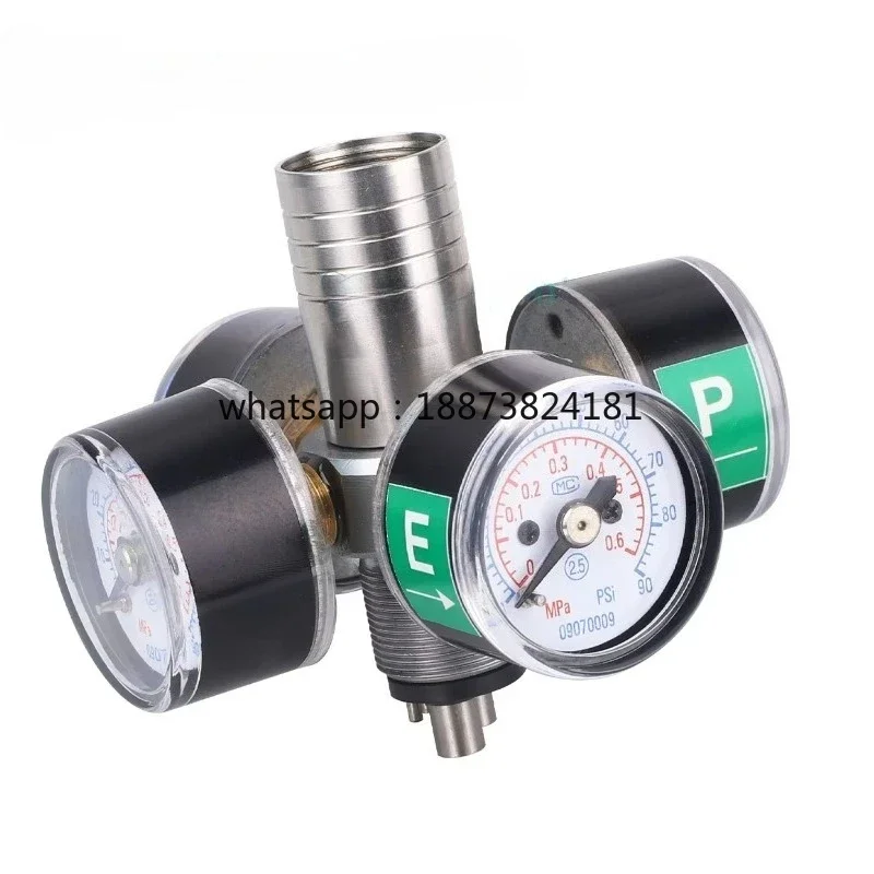 4-Port Digital Pressure Gauge Multi-Functional Air Control Unit Lab Chair Accessories Pressure Valve  fast shipping