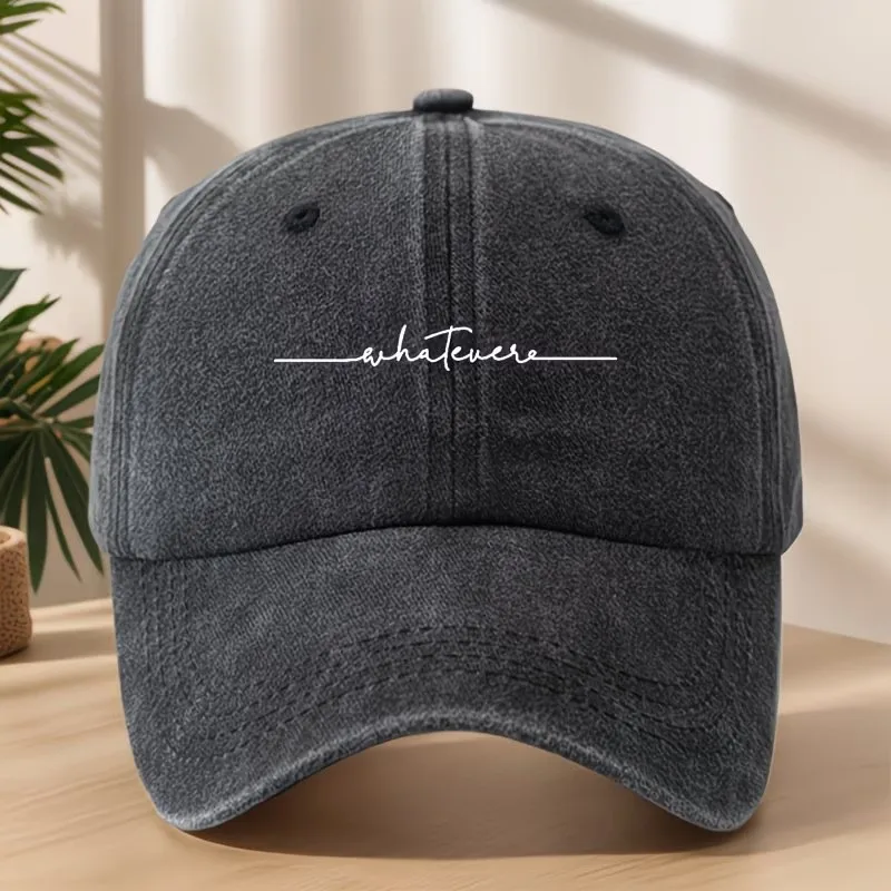 

Washed baseball cap outdoor travel sunshade digital printed pattern