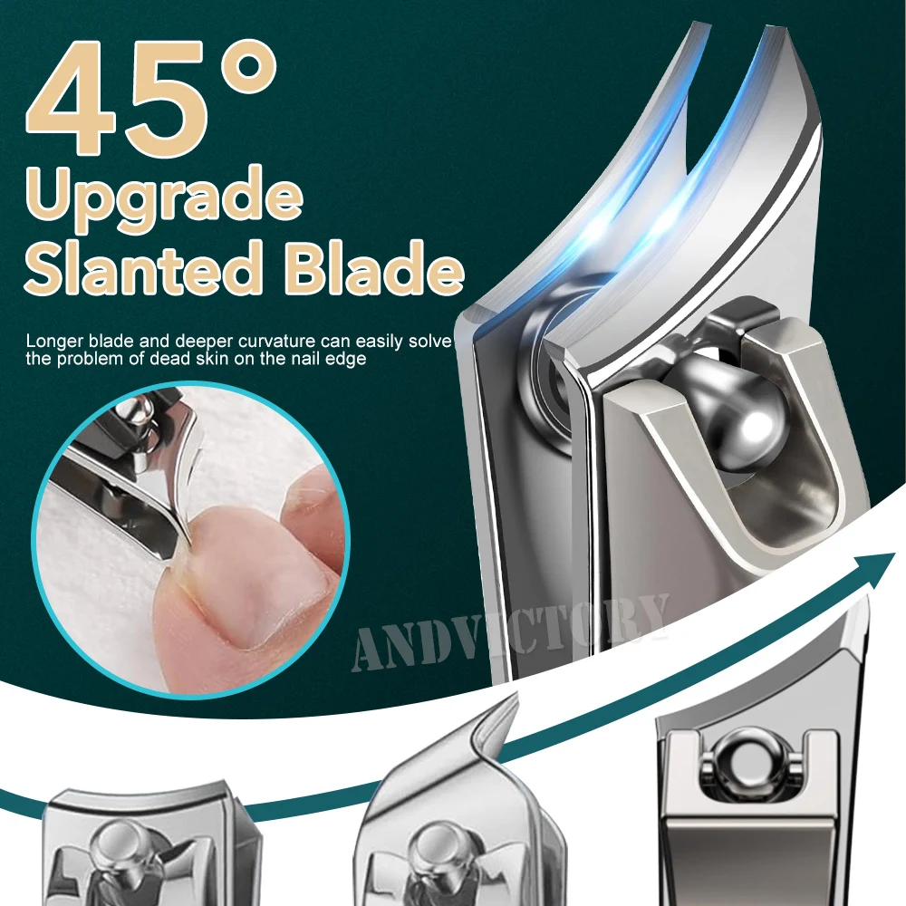 1 pçs cortador de unhas lâmina curvada inclinada toe cortador de unhas encravadas cortador de unhas cabeça angular cortador de unhas