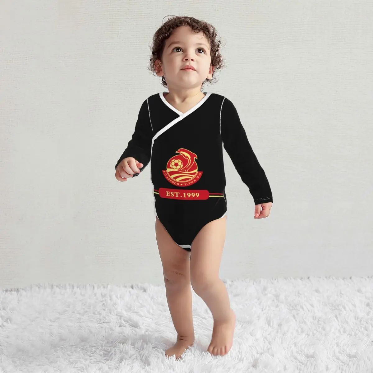 Israel Ashdod Fc Unisex Toddlers and Baby Baby Soft Thermal tutine a maniche lunghe body Baby pagliaccetto