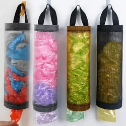 6pcs Wall Mounted Sundries Storage Bag Trash Hanging Storage Organization Accessories Garbage Bags Dispenser Vegetable Holder