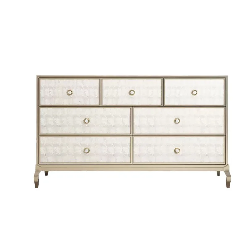 #Solid wood seven-chest cabinet, bedroom TV cabinet, living room storage drawer, shell storage cabinet