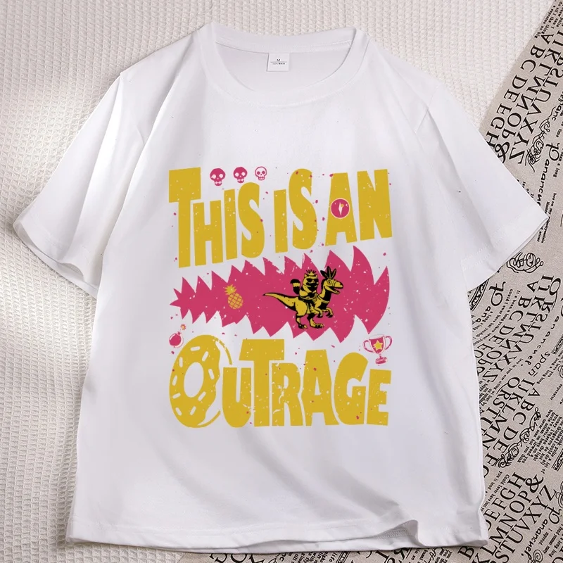 This Is An Outrage T Shirt Women Dungeon Crawler Carl Tshirt Bookish Book Lover Gift Sci Fi Fantasy Tee Y2k Clothes
