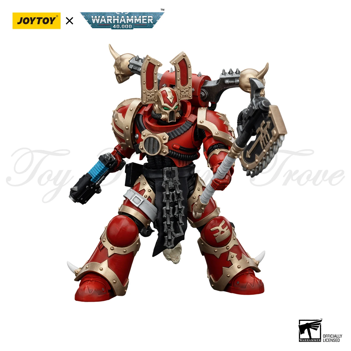 [IN MAGAZZINO] JOYTOY 1/18 Warhammer 40k Action Figures World Eaters Khorne Berzerker 7PCS Collezione Figure Modello Giocattolo Regalo