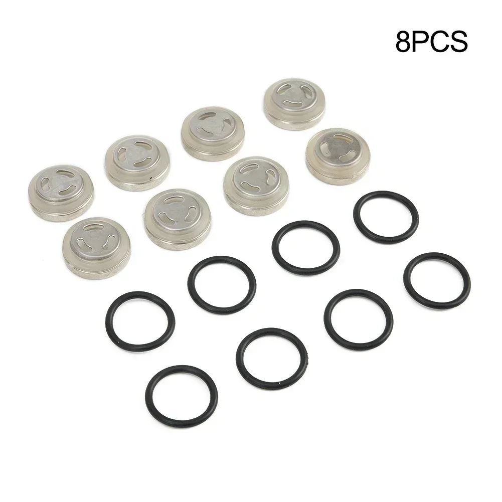 8pcs Motorcycle Upper Pump Master Cylinder Brake Pump Oil Window Mirror Sight Glass Rubber Gasket  Cylinder Reservoir Sight