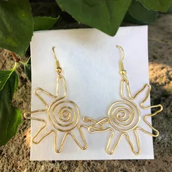 2023 New Bohemian Creative Sun Earrings European and American Fashion Women's Ornaments Festival Party Accessories