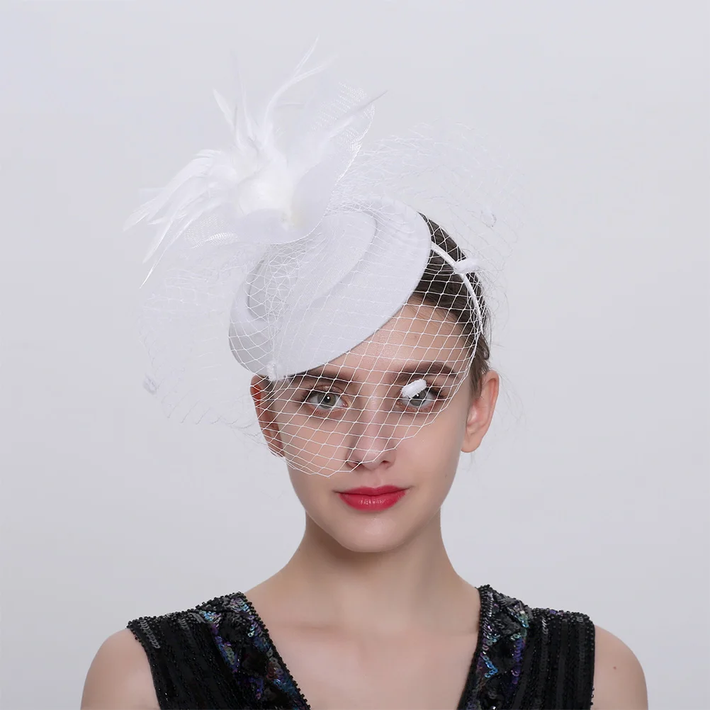 

1pc Flower Net Yarn Hair Band Wedding Party Photo Prop Women Headwear Decorative Hair Women Headwear Accessory