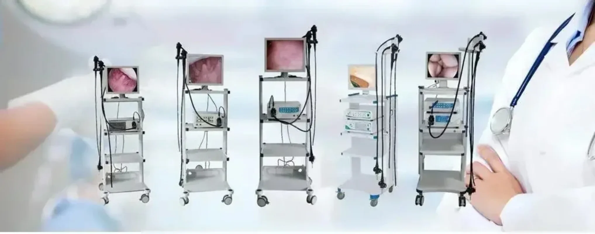 رائجة البيع المنظار Draagbare فيديو منظار القولون منظار المعدة البيطري Endoscoop Prijs