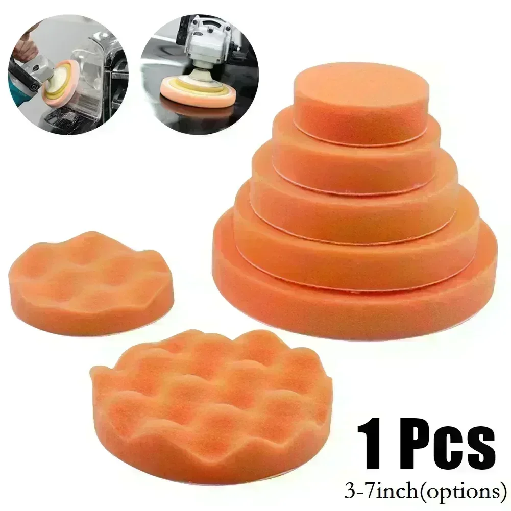 3-7inch Polishing Pads Sponge Buffing Waxing Disc Foam Clean Wheel For Car Polisher Buffer Power Rotary Tools Accessories