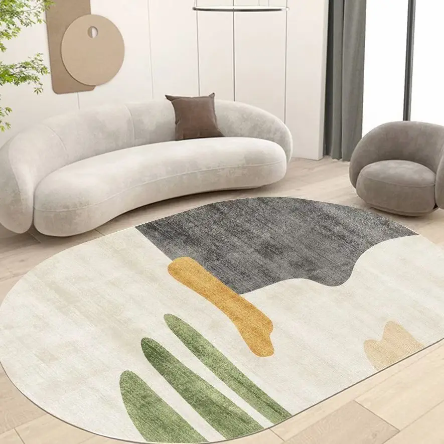 NEW Round carpets for living room Decoration bedroom Oval floor mat non-slip coffee tables carpet Children Lounge Rug large area