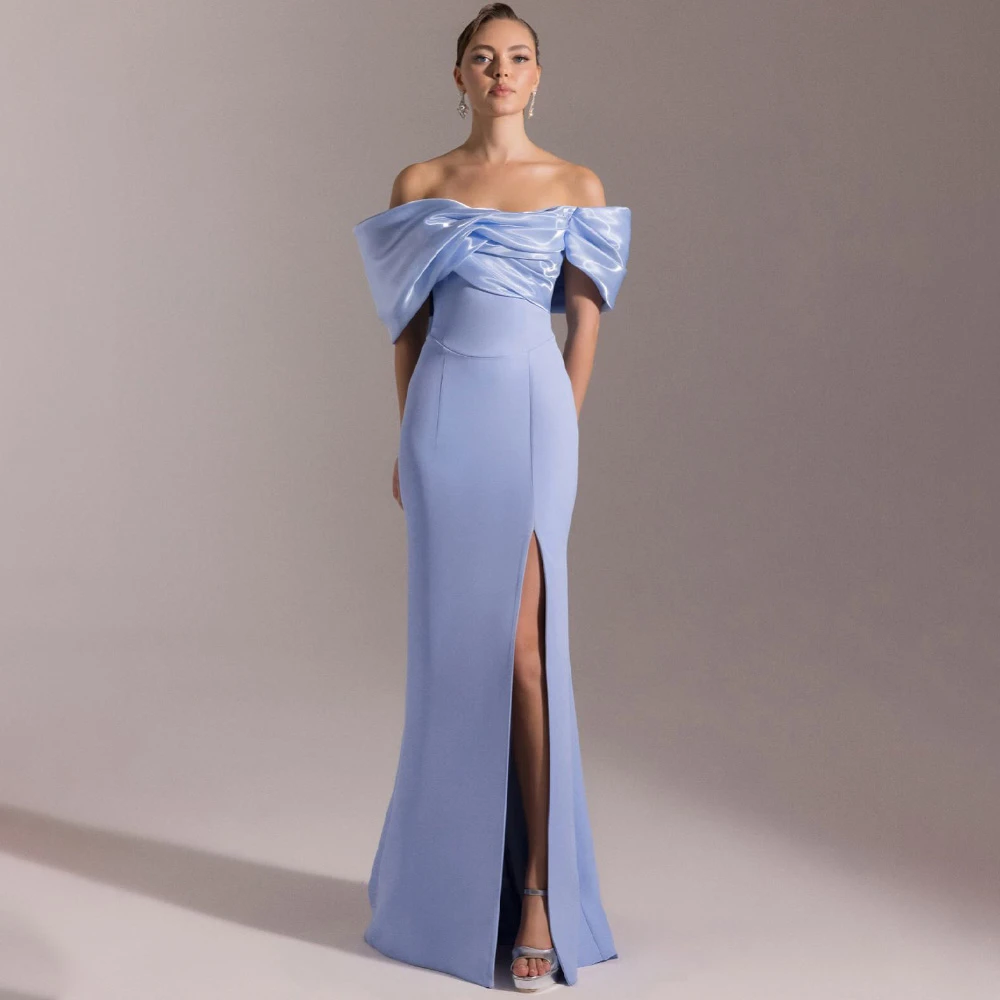 

Роскошные вечерние платья из джерси русалки по индивидуальному заказу. Изысканные платья знаменитостей с открытыми плечами. Модное платье для выпускного вечера со шлейфом.