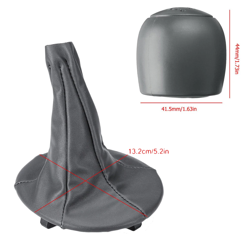 5 Speed Car Gear Shift Knob Lever Pen Stick Gaitor Boot Dust Cover For Fiat 500 500c 2007-2013 /Panda 2003-2012