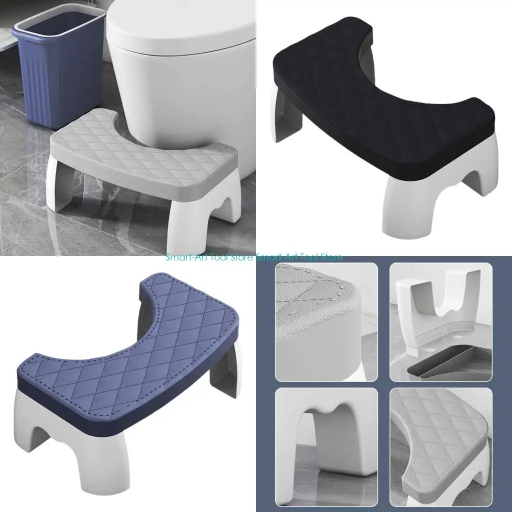 E1PB Universal Hygienic Toilet Step Stool Toilet Risers Bathroom Footrest For Family