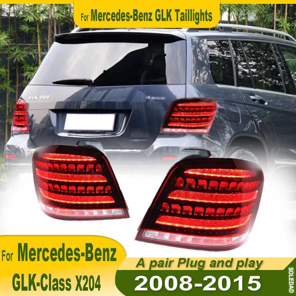 Car LED Tail Lights For Mercedes Benz GLK GLK300 GLK350 GLK260 2008-2014 2015 Rear Lights Brake Lamp Taillights Assembly 2pc