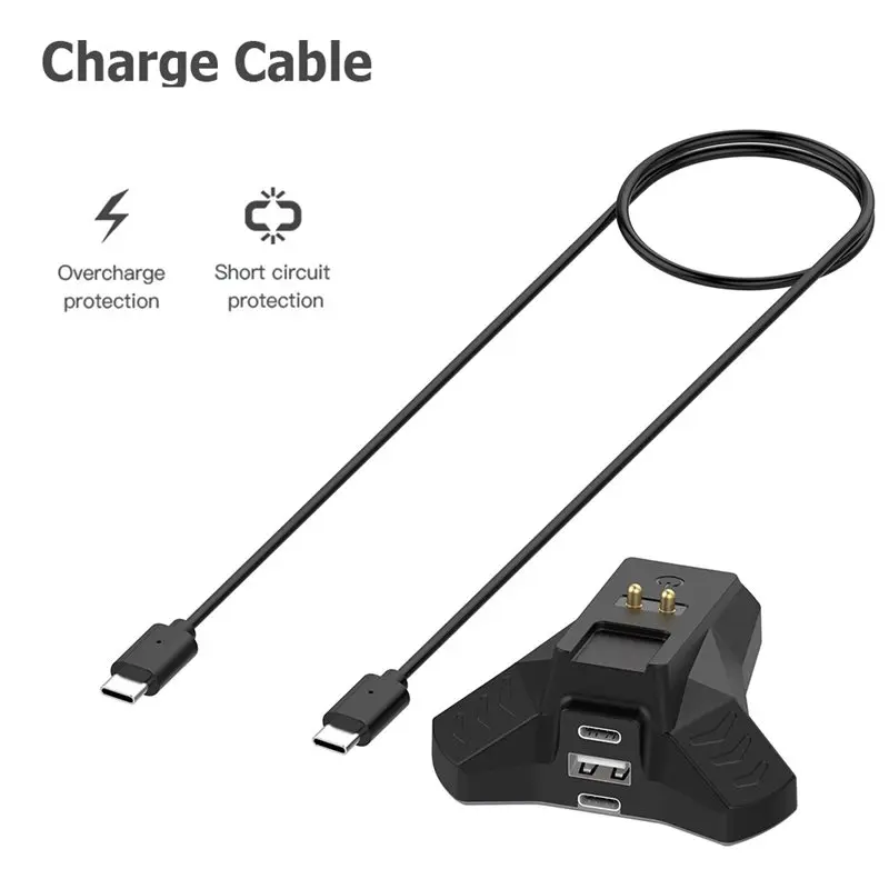 ABGI Charging Dock for Razer Wireless Mouse with Charging Cable for DeathAdder V2 Pro Naga Pro Viper for Ultimate Basilisk for