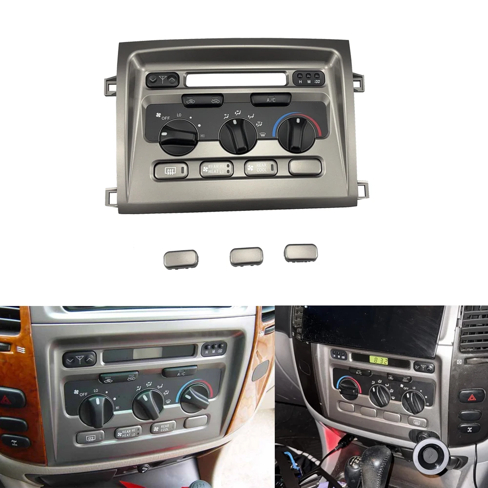 

HUIYAN 60850 Ashboard Air Conditioning Control Panel For Toyota LC100 Land Cruiser 1998-2007 146570-1020 100 LC100 LX470
