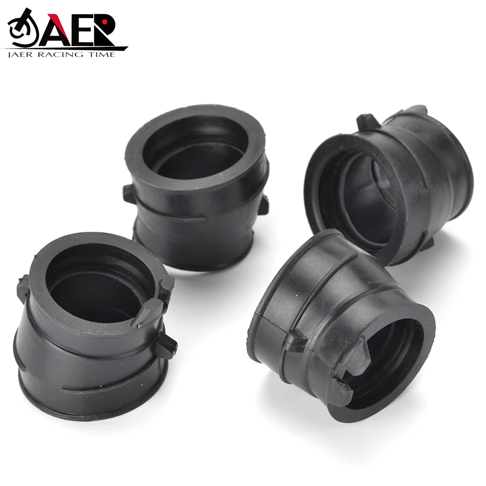 4PCS Carburetor Adapter Inlet Intake Rubber Manifold For Honda CB250 Hornet 1996-2008 CB 250 JADE250 CBR250 MC14 MC17