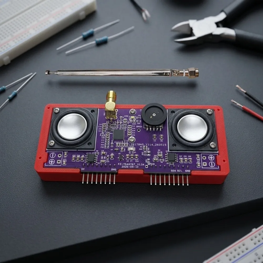 For FM Radio Module TEA5767 for For Zero Expansion Board I2C Interface Dual Channel Audio Output for Embedded Projects