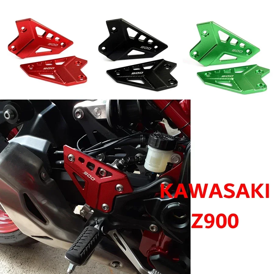 Enhance your Kawasaki Z900 2017-2022 FootPeg Footrest Heel Plates with M528-A003 Covers & Mouldings