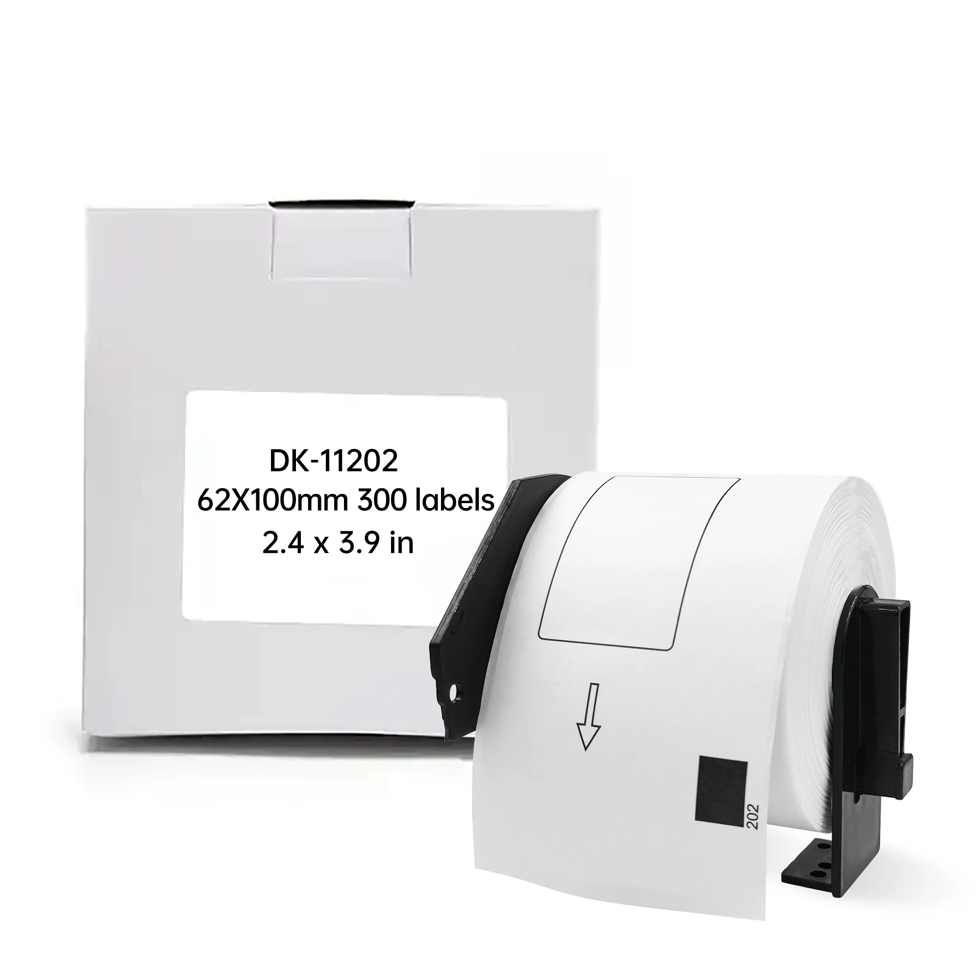Etiqueta térmica de envio compatível com Brother DK-11202 Dk-1202 60x100mm 300 etiquetas por rolo com suporte para impressora QL700/800