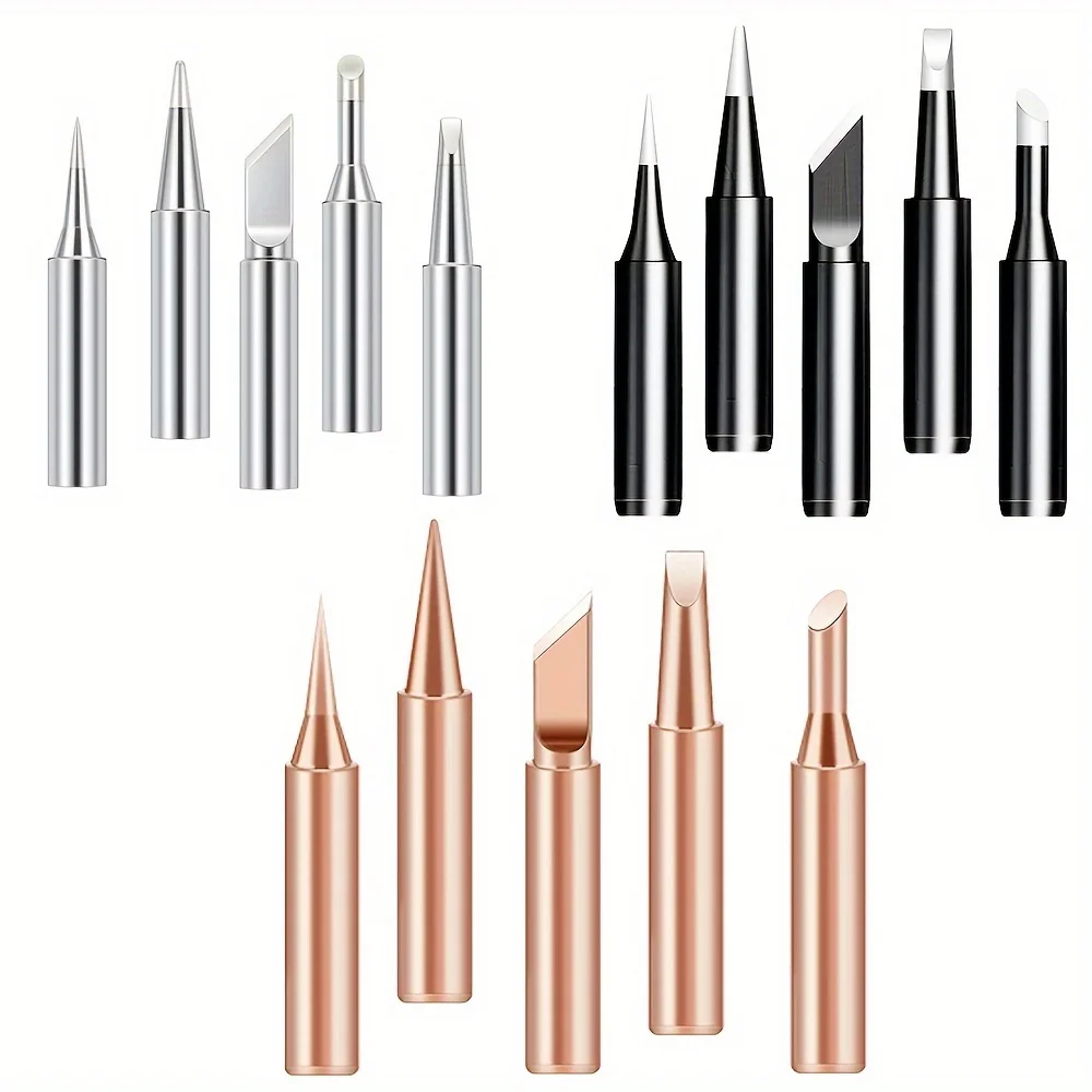 10pcs Soldering Iron Tips Set - 900M Pure Copper Heads For Maximum Performance & Durability! view 5