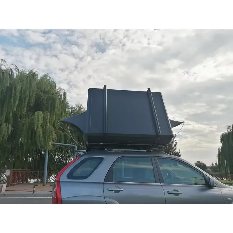 2-3 Person Aluminum Clamshell Hard Shell Roof Top Tent Car Hard shell Rooftop Tent RTT for 4x4 Offroad Camping