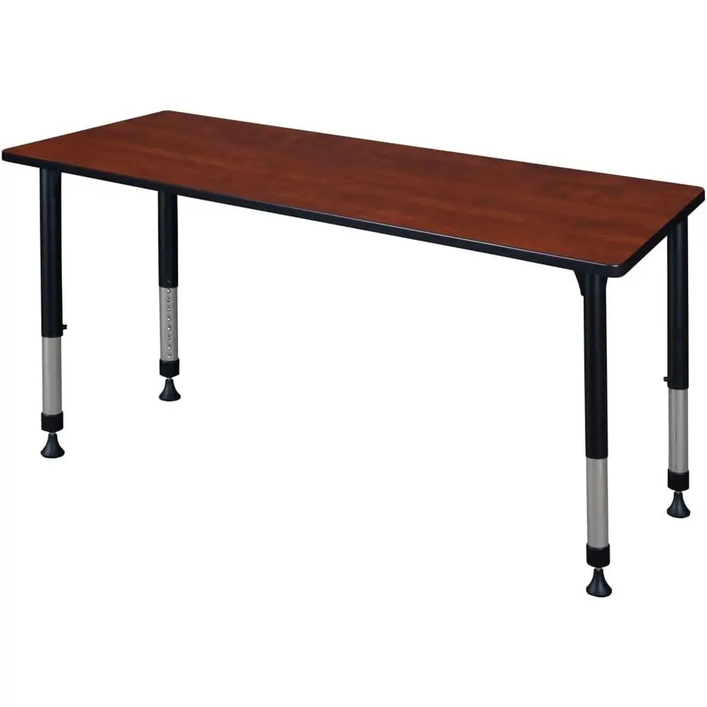 

60 x 24 Inch Adjustable Height Classroom Activity Table in Cherry Finish