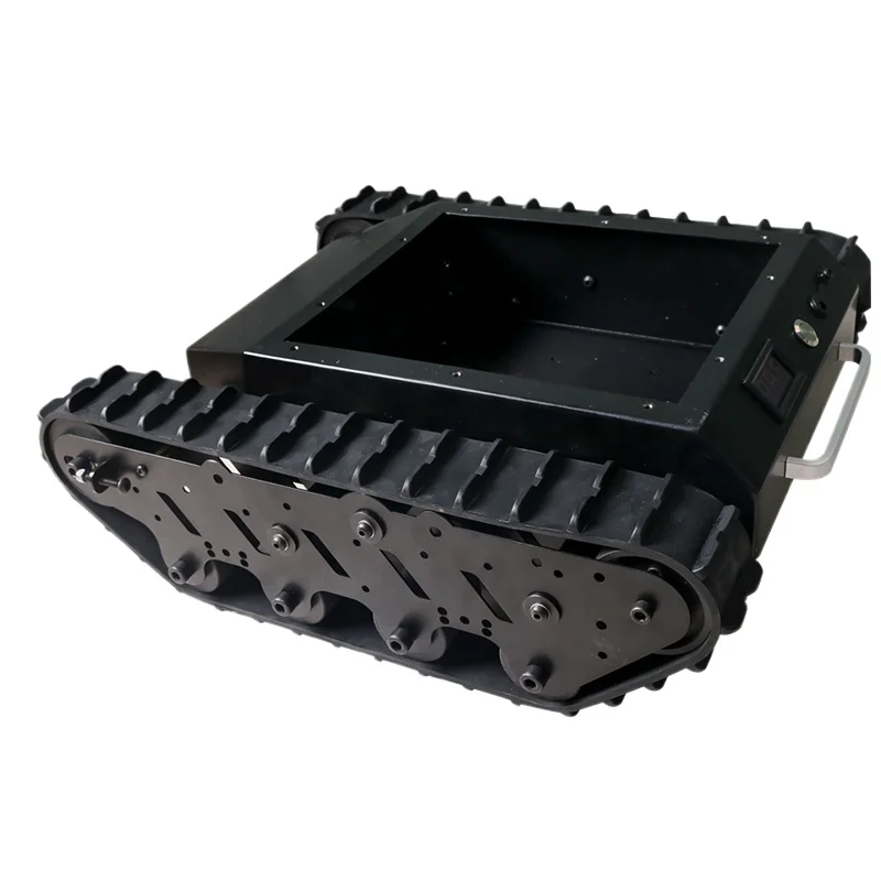 Rubber Tracked Chassis Vehicle-mounted Off-road Tank Car Rubber Tracked Desert Obstacle Crossing