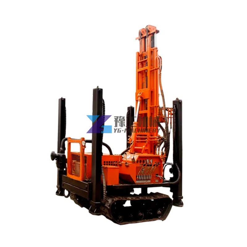 65kw Crawler Portable Well Drilling Water Machine 200m 200 Meter Water Well Drilling Rig