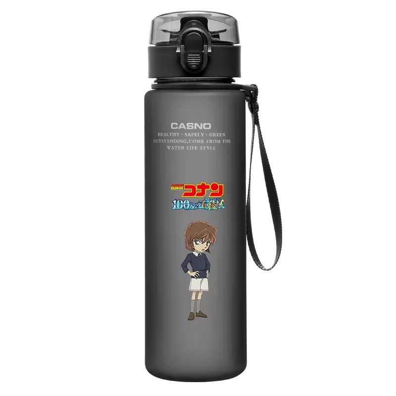 Detective Conan Anime Water Bottle 560ML Portable Sports Plastic Cup Kid Portable Outdoor Sports Drinking Bottle Gift Peripheral