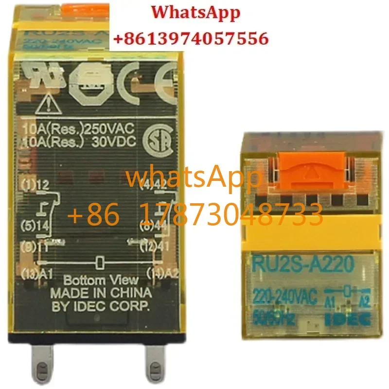 

6pcs intermediate relay RU2S-D24 RU2S-A220 RU4S-D24 AC220V DC24V
