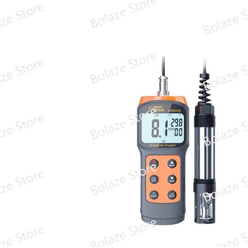 C-MER AR8406 Dissolved Oxygen Meter 8210 Aquaculture Oxygen Content Determination, Portable Dissolved Oxygen Detector