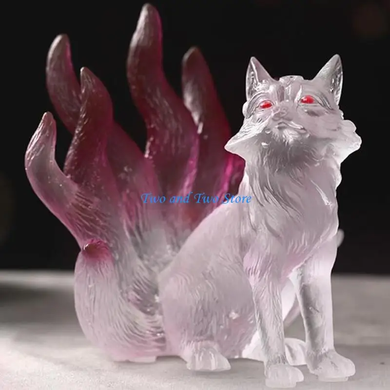 

HX6F Nine-tailed Foxes Silicone Mold Beauty Molds for Home Decoration Jewelry Tool