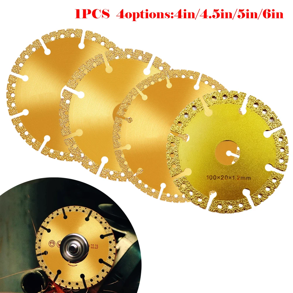 100/115/125/150mm Brazed Diamond Cutting Disc Tiles Ceramic Marble Dry And Wet Cutting Tools Circular Saw Blade