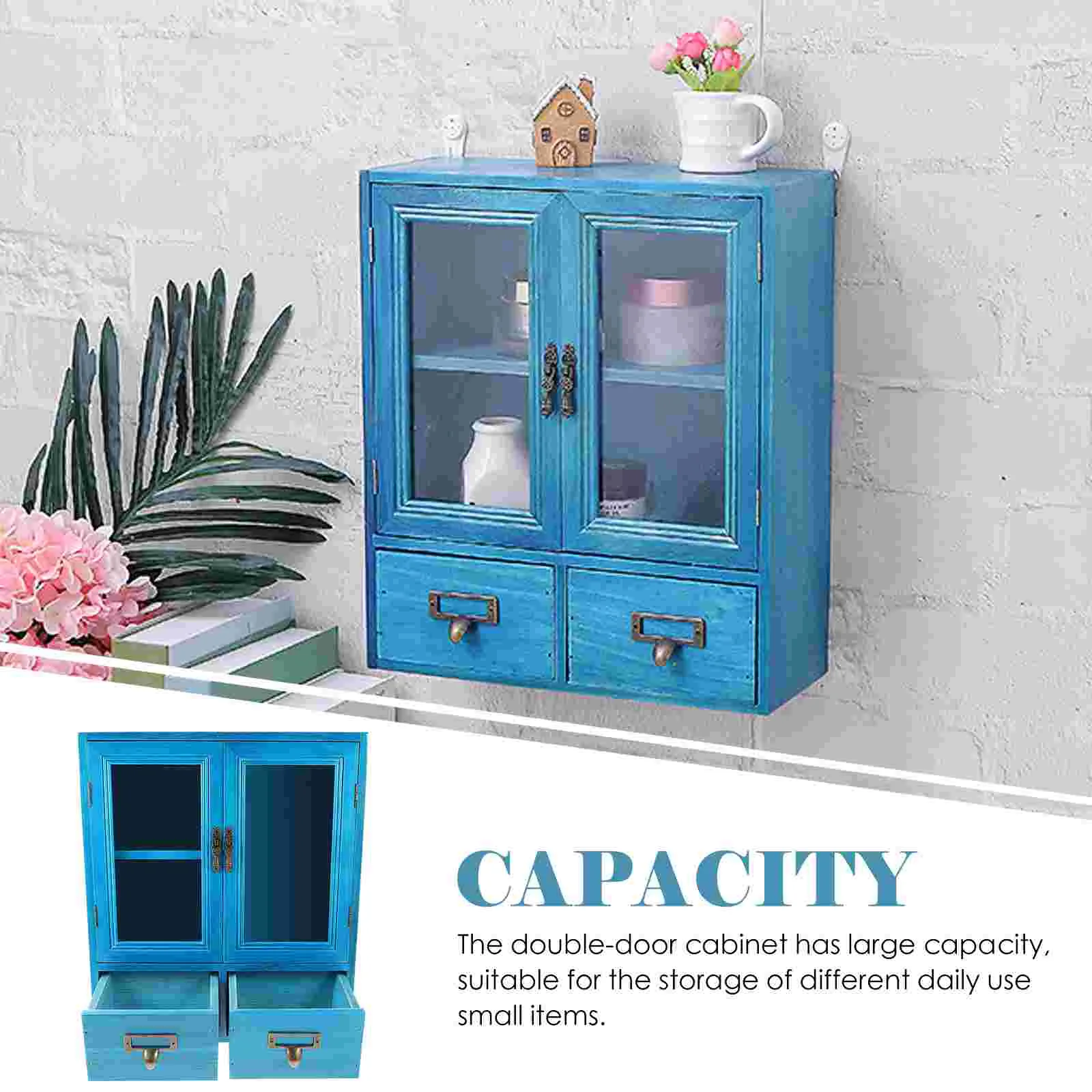 Wall Mounted Storage Cabinet Vintage Decor Furniture Countertop Medicine Cabinets