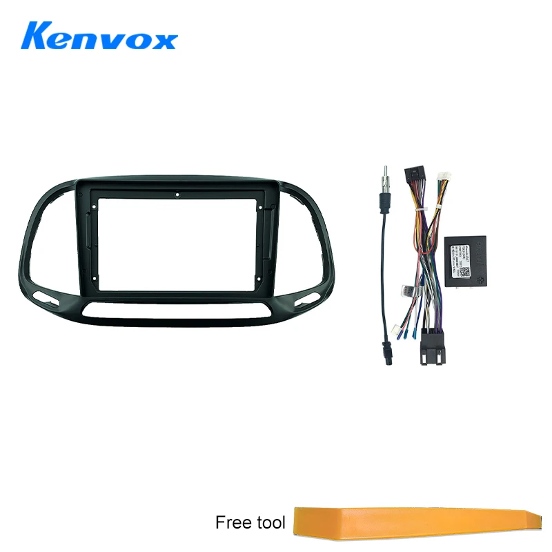 Car Radio For Fiat Doblo 2015 - 2019 Android 2 Din Stereo Mounting Bezel Faceplate Frame Kit