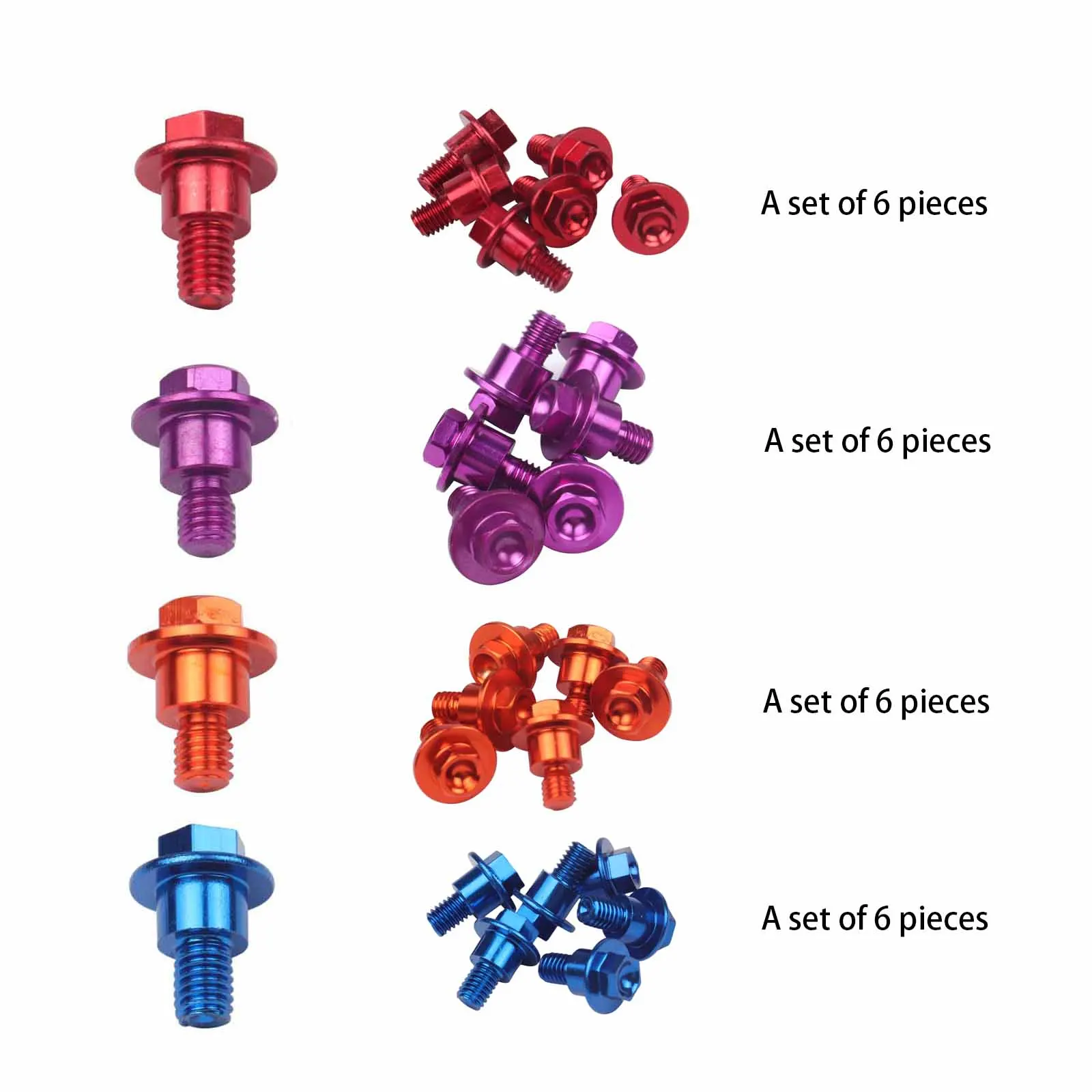 a Set M6*12 Motocross Front Fork Guard Bolt Screw For EXC EXCF SX XC XCW Husqvarna TC FC TE FE TX FX 125 150 250 300 350 450 500