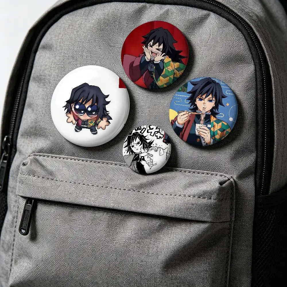 Cool T-Tomioka G-Giyuu-S Cartoon Star Badges, Brooches, Pins, Tin Props, Christmas Gifts, Birthday Gifts