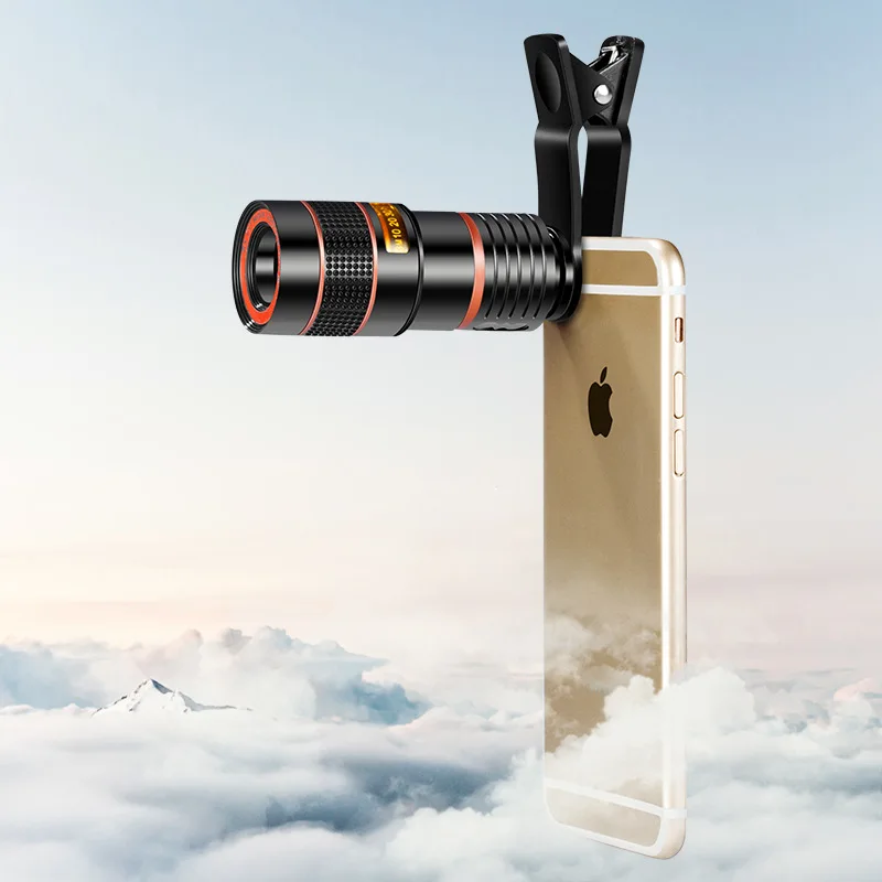 Manufacturer Wholesale New 8 × 18 High Definition Mobile Phone Telescopic Lens Universal Camera External Universal Clip